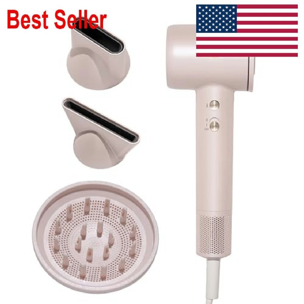 High-Performance Hair Dryer Set with Attachments Fast Powerful Drying Styling - Picture 2 of 8